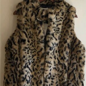 Chico Animal Print Teddy Jacket